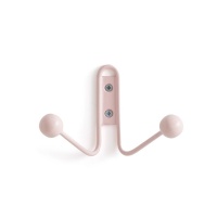 Вешалка-крючок Двойная из металла Hiba единый размер розовый LA REDOUTE INTERIEURS  фото, kupilegko.ru